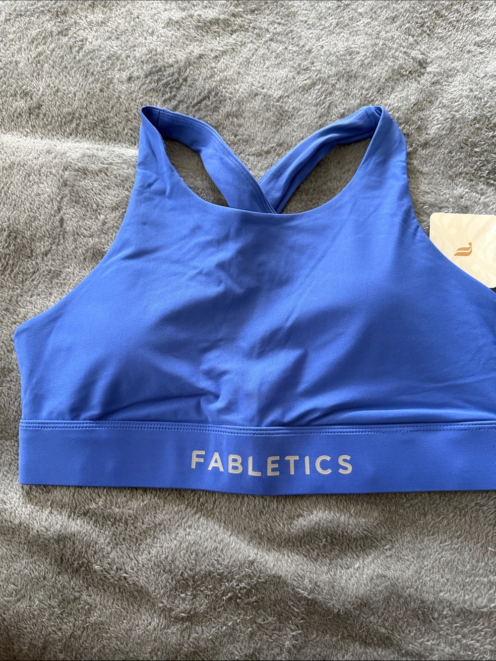 Fabletics Royal Blue Crossback Sports Bra